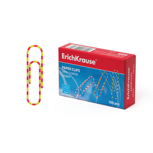 Picture of ERICHKRAUSE PAPER CLIPS STRIPED 33MM